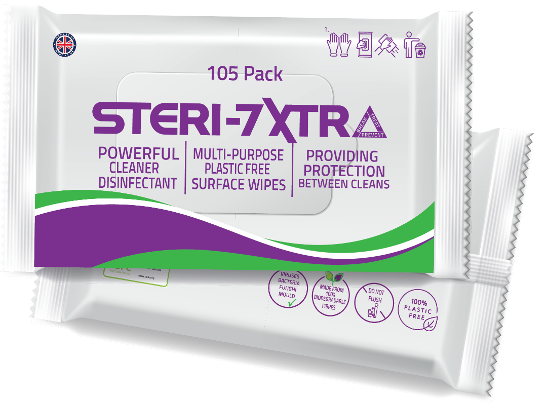 STERI-7 XTRA Multi-Purpose Biodegradable Wipes